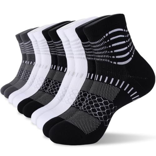 IRAMY Ankle Compression Socks Women Men Plantar Fasciitis Relief 5 Pairs