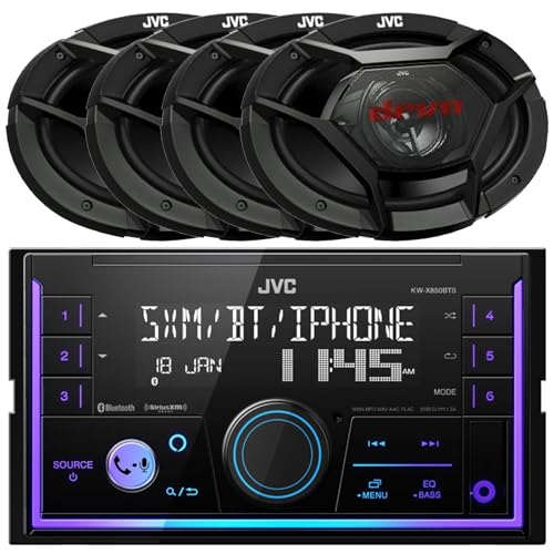 Reproductor Car Audio JVC Bluetooth USB AUX 4X 6x9 500W miniatura 1