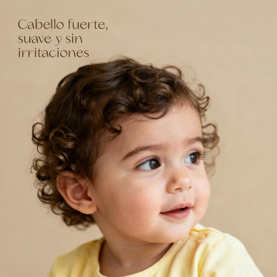 Nuggela & Sulé Champú BABY - Extra Suave. Bebés de 3 a 36 meses. Extracto de Cebolla Roja y Vitamina E. No irrita los ojos. Línea Infantil. 1 x 250 ml