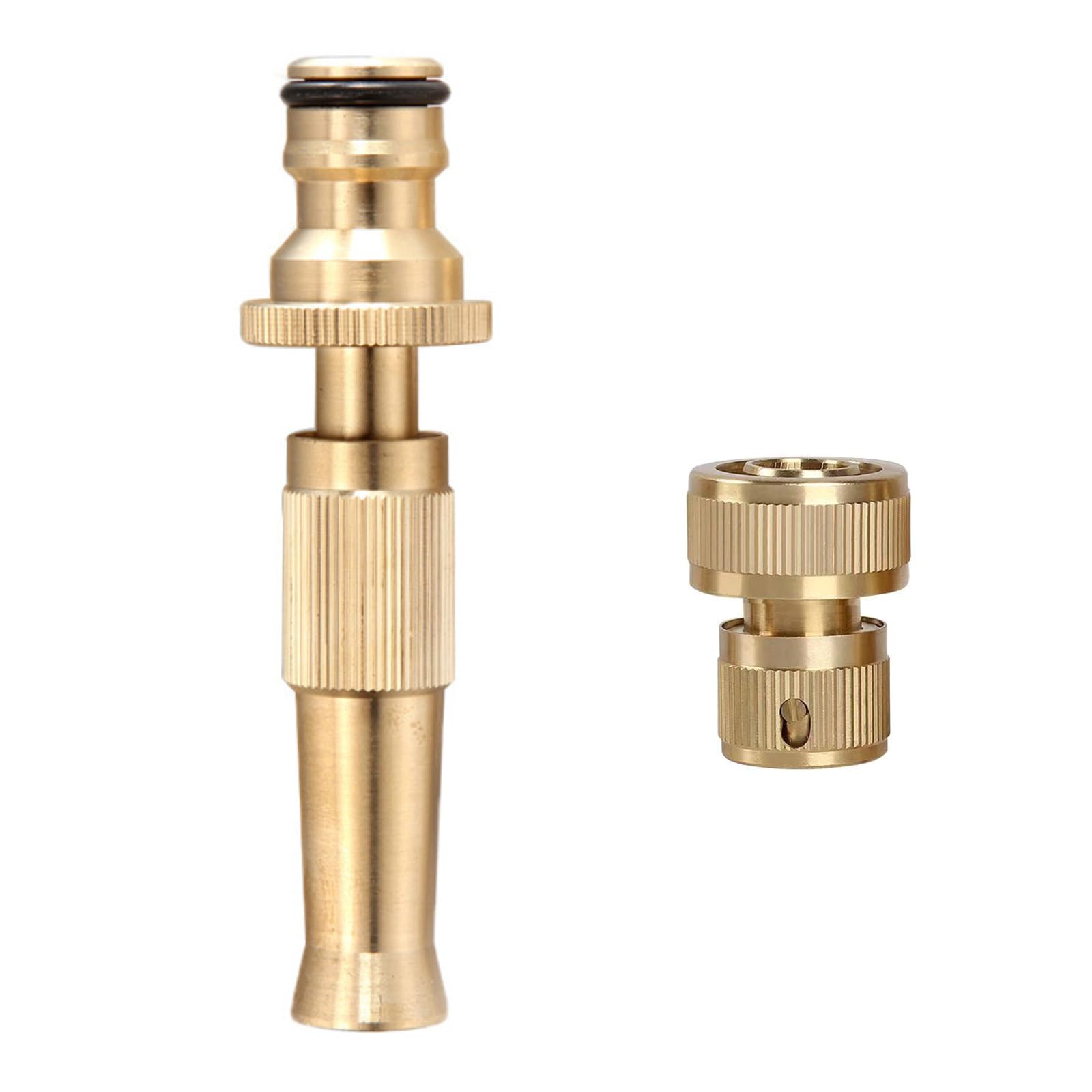 Garden Hose Quick Connector Set 3 / 4inch 1 / 2inch Brass Garden Hose Fitting Thread Fittings Quick Connector Irrigation Accessories