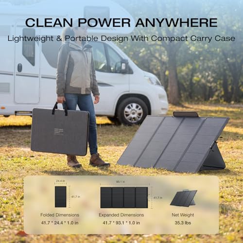 Image of EF ECOFLOW Portable Power Station DELTA 3 MAX Plus with 400W Solar Panel, 3000W Max Output, Fast 0-80% Recharge in 64mins, Reliable Home Backup & RV Camping