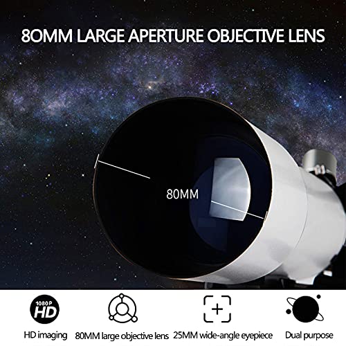 Telescopio reflector TENGJU 80 mm para astronomía miniatura 2
