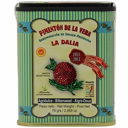La Dalia - Pimentón ahumado agridulce, Pimentón de la Vera de España, paquete - 2 uds. x 2.5 oz COMPRA 2 y AHORRA