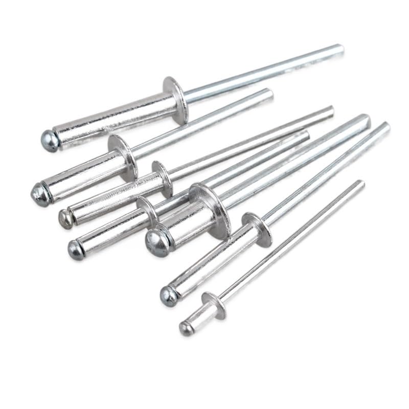 Rivets aveugles en aluminium, 100 pièces M2.4 M3.2 M4 M5 GB12618 tête de champignon en aluminium(M3.2x6mm)