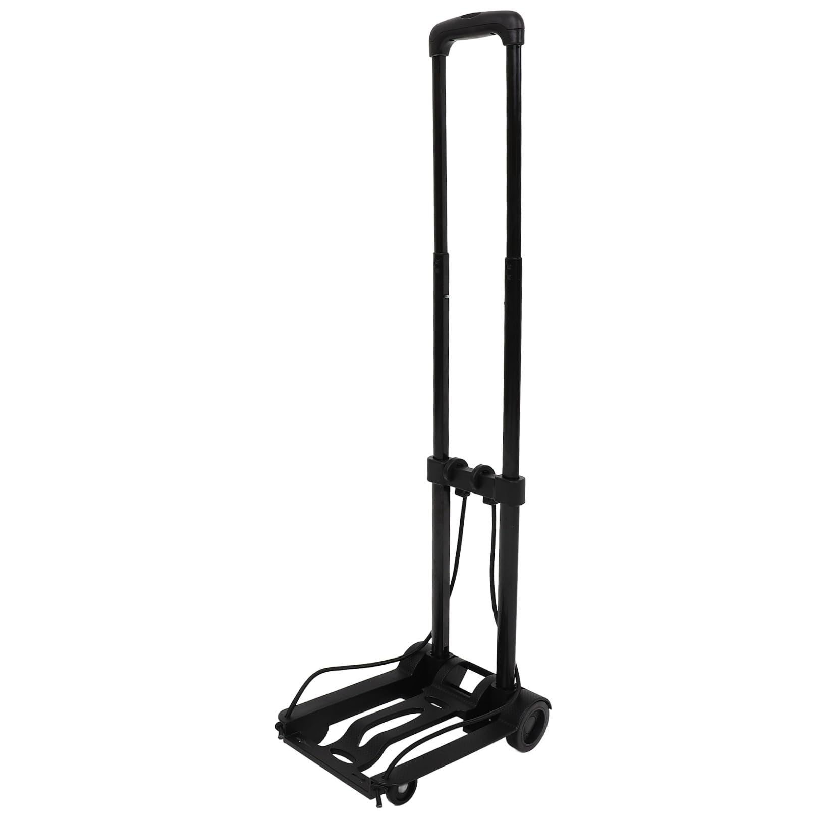 Beavorty Carrito de Compras Plegable Ruedas Carrito Utilitario Portátil Base de Plástico Reforzado y Cordón Ajustable de Viaje Compacto y Ligero para Mudanzas y Equipaje
