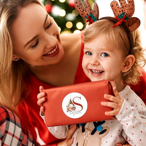 Image of Personalized Christmas Stickers - Custom Name Waterproof Christmas Gift Tags for Gift Box Xmas Holiday Decorations Party Favors - 30 Stickers (Snowman)