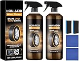 Wheelblaze Wheel Cleaner, Wheelblaze Radreiniger, Wheel Blaze Vielseitiger und leistungsstarker Rostkonverter, Wheel Cleaner Felgenreiniger,Reinigt alle Felgenoberflächen,Entfernt Bremsstaub (2Set)