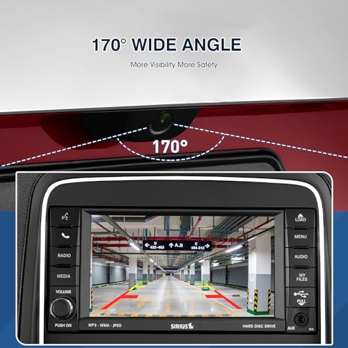 Image of Rear View Backup Camera Fit for Dodge Durango, fit for Jeep Grand Cherokee 2011-2013, Reversing Parking Assist Camera OE Replacement 56054059AC 56054059AD 56054059AE 56054059AF