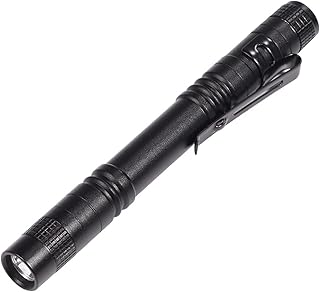Mini Portable LED Pen Clip Flashlight High Bright Light Torch Lamp Battery Powered Pen Clip Flashlight Pocket Flashlight Mini Flashlight LED Pen Light