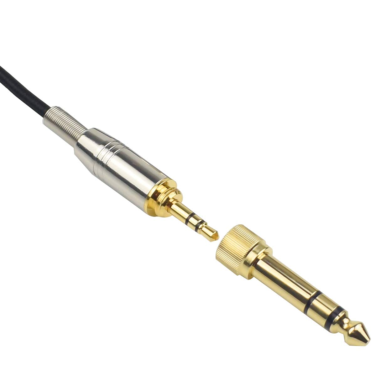 Zosvoses Câble audio de rechange Q702 compatible avec AKG K240, K240S, K240MK II, Q701, K702, K141, K171, K181, K271s, K271 MKII, M220, Pioneer HDJ-2000, avec adaptateur 6,35 mm