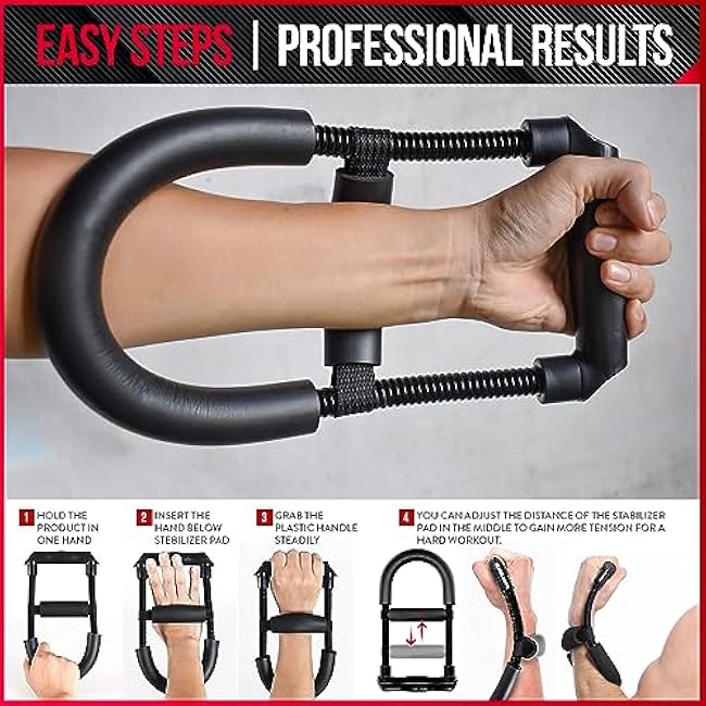 Wrist Strengthener - Adjustable Wrist Exerciser Strengthener, Enhance Your Grip with Wrist and Forearm Strengthener, Wrist Trainer Designed for Anyone Seeking to Improve their Grip Strength