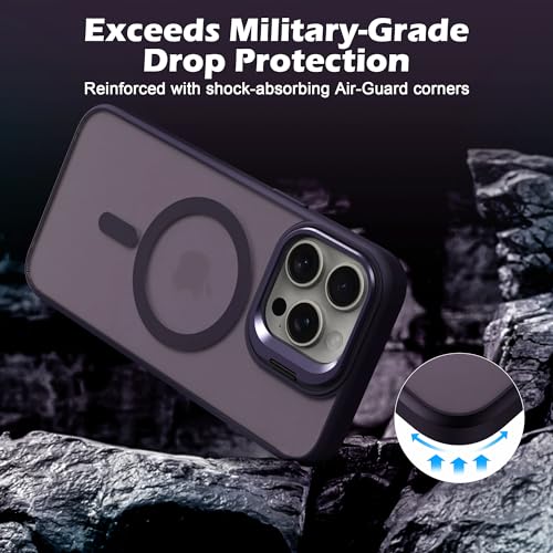 Coque iPhone 15 Pro Max contre les chutes avec vitre écran et objectif