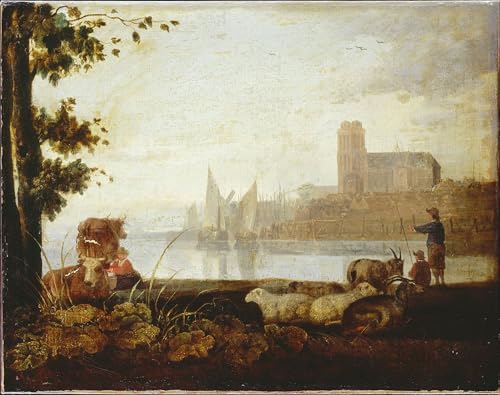 Affiche Aelbert Cuyp Vue sur la Meuse - Décoration Murale Grand Format 60x90