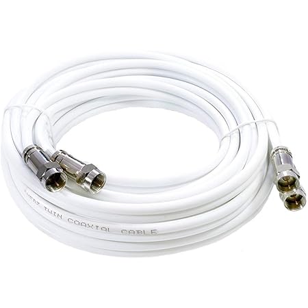 Cavo Satellitare Sky Cavo Coassiale Doppio Satellite Nero 20m Per Sky HD, Freesat, 4K - Qualità Alta, Bassa Perdita Sky HD Freesat - Foto 2