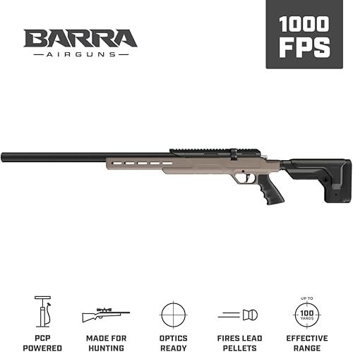 Miniatura 2 de Barra 250z PCP Air Rifle  Bolt Action Tactical Airgun  1000 FPS, 10-Shot Magazine, Adjustable Regulator, M-Lok Rail, Suppressor-Ready  Long-Range