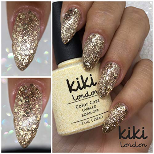 Kiki London Nagelgel-Nagellack-Set, 10 Stück, mit Glitzerfarben von Kiki London®, UV-/LED-Nagellack, Soak-Off-Gel… – Bild 8