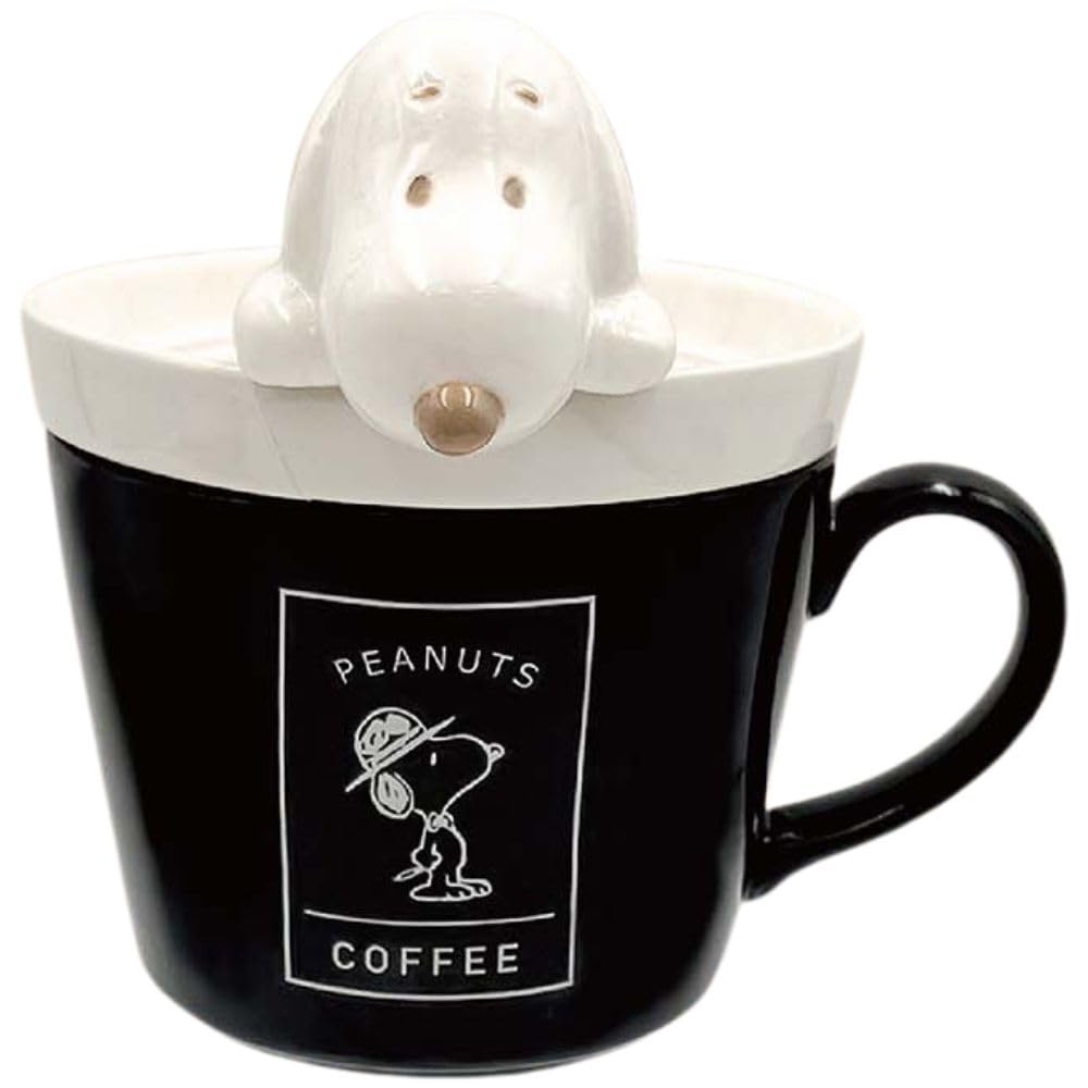 Amazon.co.jp: マリモクラフト SNOOPY ラテアートマグ ブラック