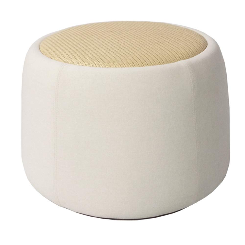 Repose-pieds ottoman en tissu haut de gamme avec rembourrage premium pour canapé de salon