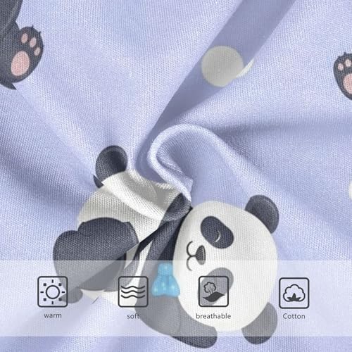 Cartoon Pandas White Spots Purple Panties for Girl Girls Underwear Toddler Cotton Cartoon Briefs Underpants 2t3