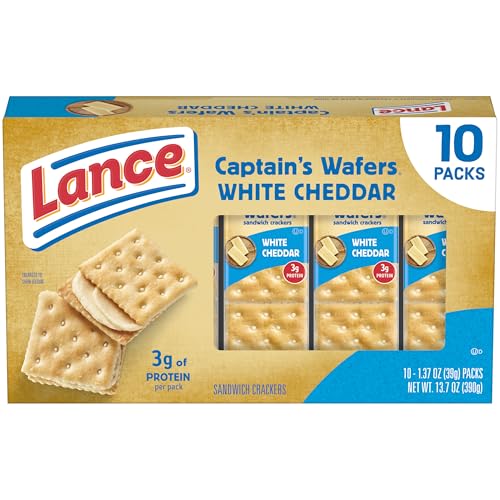 Lance Captain's Wafers White Cheddar Sandwich Crackers, 10 Count 1.37 Oz
