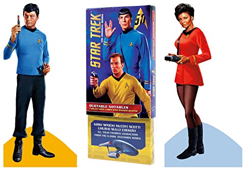 Original Star Trek Greeting Card Boxed Set - Die Cut Silhouette Cards of Kirk, Spock, Bones, Scotty, Uhura, Sulu, Chekov