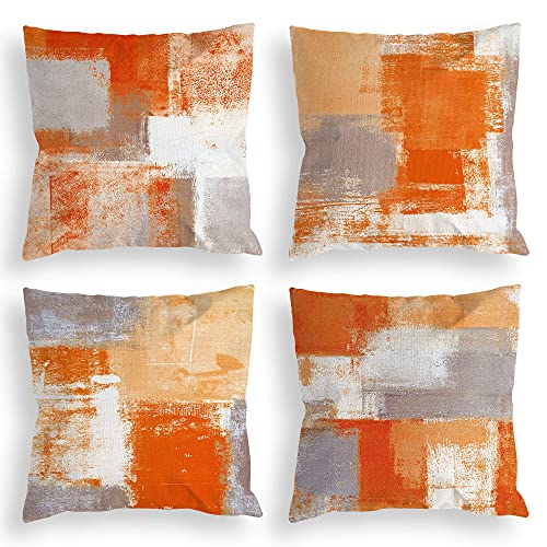 COLORPAPA 18x18 Throw Pillow Covers Set of 4