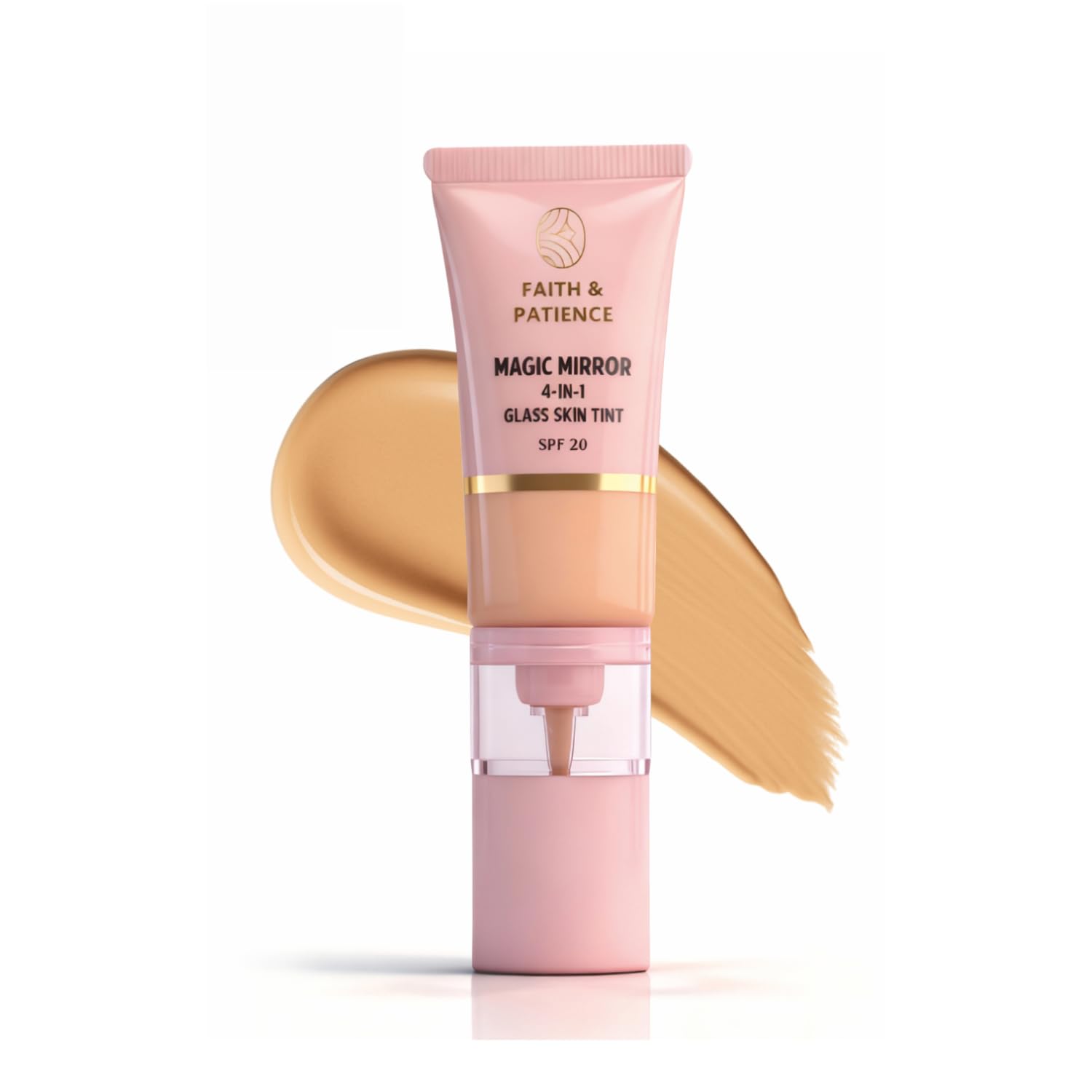 FAITH & PATIENCE Magic Mirror 4-in-1 Glass Skin Tint with SPF 20 – Gulabi Gazal Shade (Light Medium Neutral) | Hydrating Foundation + Primer + Moisturizer + Sunscreen | 30ml-image-49