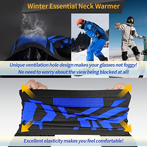 Acokac Winter Neck Gaiter, 2Pack Breathable Neck Warmer, Windproof Neck Mask,Face Cover Gators For Ski Motorcycle Cycling #TOP2