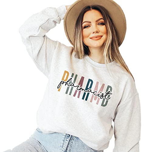 PharmD Multicolor Sweatshirt, Gift For Pharmacist, Pharmacy Shirts, Graduation Gift, Pharmacology School Grad, Unisex Crewneck Sweatshirt