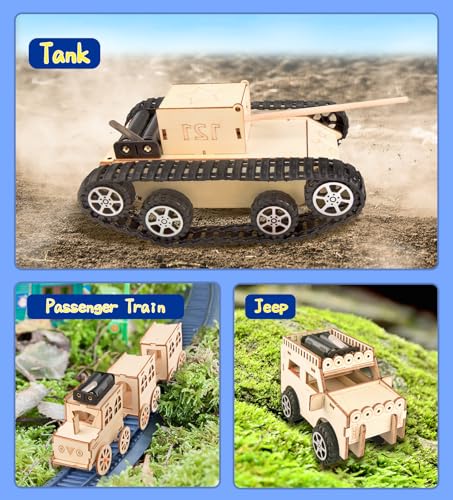 STEM Kits for Kids Age 8-12, 6-in-1 Model Car Kits, STEM Building Toys - Image 3