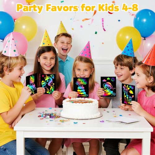 ZMLM Scratch Paper Art Set - 100Pcs Magic Craft Kit for Kids - Image 3