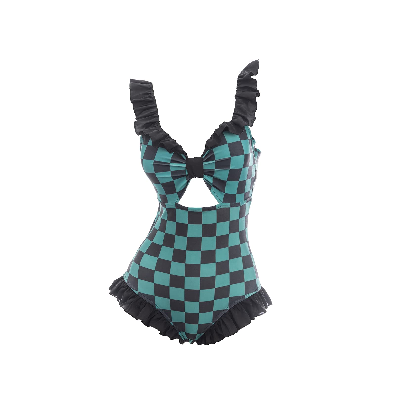 LTAKK Japanese Anime Cosplay Sweet Swimwear One-Piece Suits Costumes Tanjirou Zenitsu Giyuu Cosplay Swimming Bathing Suit