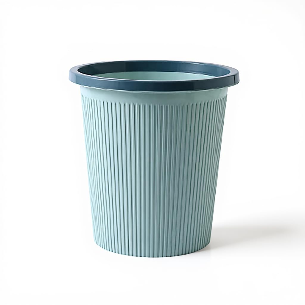 Large Thickened Trash Bin Pressure Ring Design for Secure Bag Seal 12 Liters Plastic Buckets Bathroom Kitchen Living Room Dustbin Organizer 12L Capacity-image-33