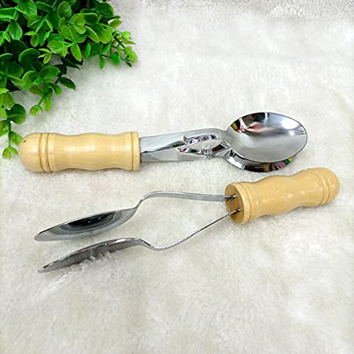 Lasenersm QZH2806(1)-1 Piece Musical Spoon Folk Percussion Instrument Heritage Musical Spoon Traditional Percussion Spoon Musical Folk Hand Wooden Percussion Instrument thumb #3