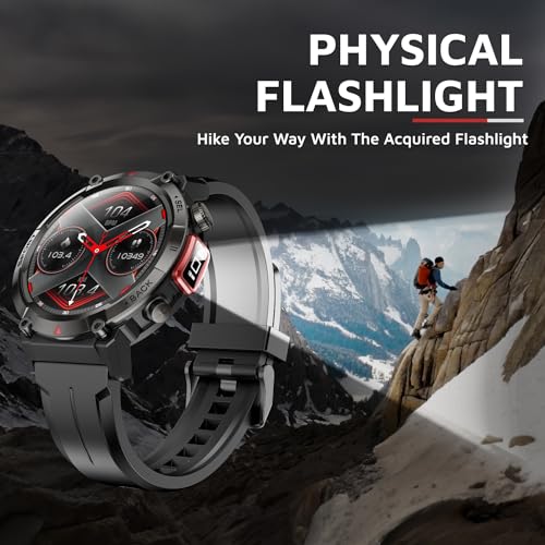 Image of Cult Ranger XR1-1.43 inch AMOLED Display,Outdoor Rugged Smartwatch for Men, Bluetooth Calling, 8 Days Battery, Continous Heart Rate,100+ Sports Mode, Live Cricket Score, Built-in Flashlight, Free Strap