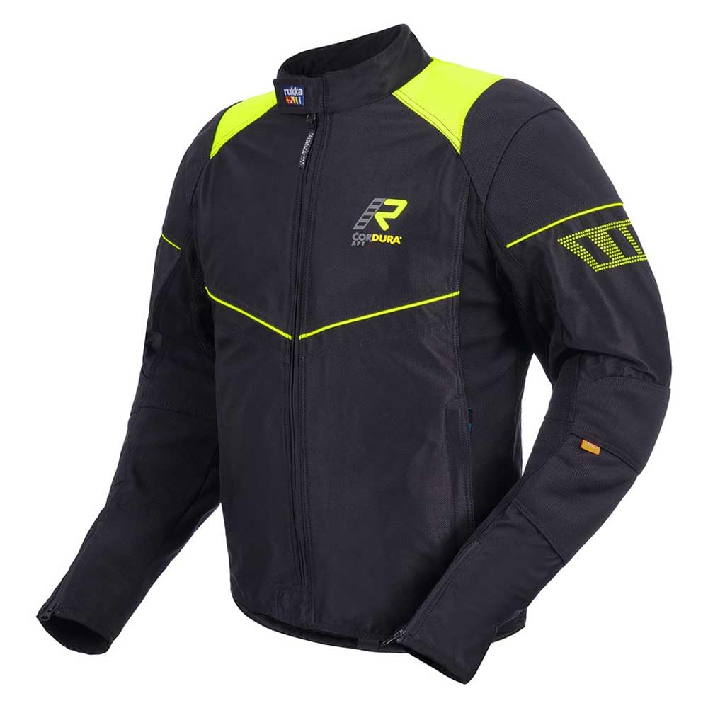 Rukka Airgobi Motocyklowa kurtka tekstylna, czarny/żółty, 54