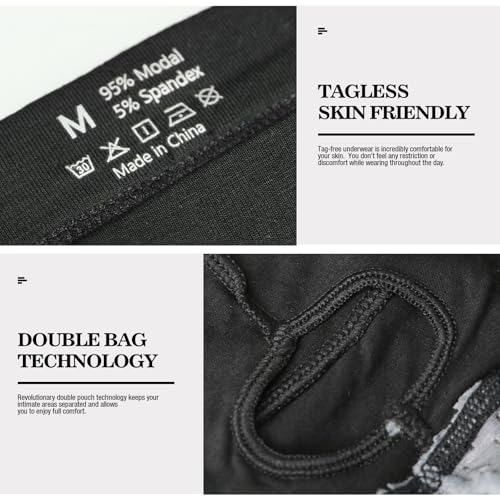 Men's Low Rise Briefs Underwear Silky Touch Performance with Pouch Soft Lightweight Pack4