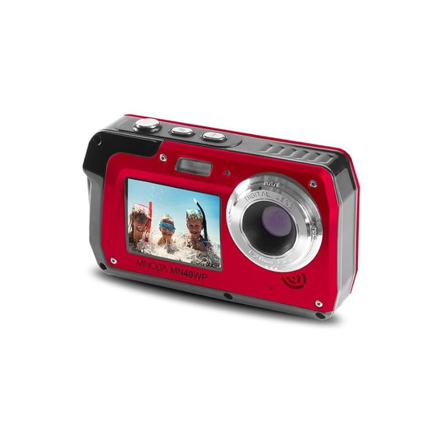 ミノルタ　水中カメラ Amazon.com : Minolta MN40WP 48MP Waterproof Digital Camera