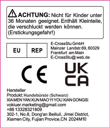 Miniatura 9 de Cepillo para perros y gatos, cepillo de cerdas de doble cara y alfiler para mascotas para el aseo de perros, cepillo de cerdas de jabalí real con