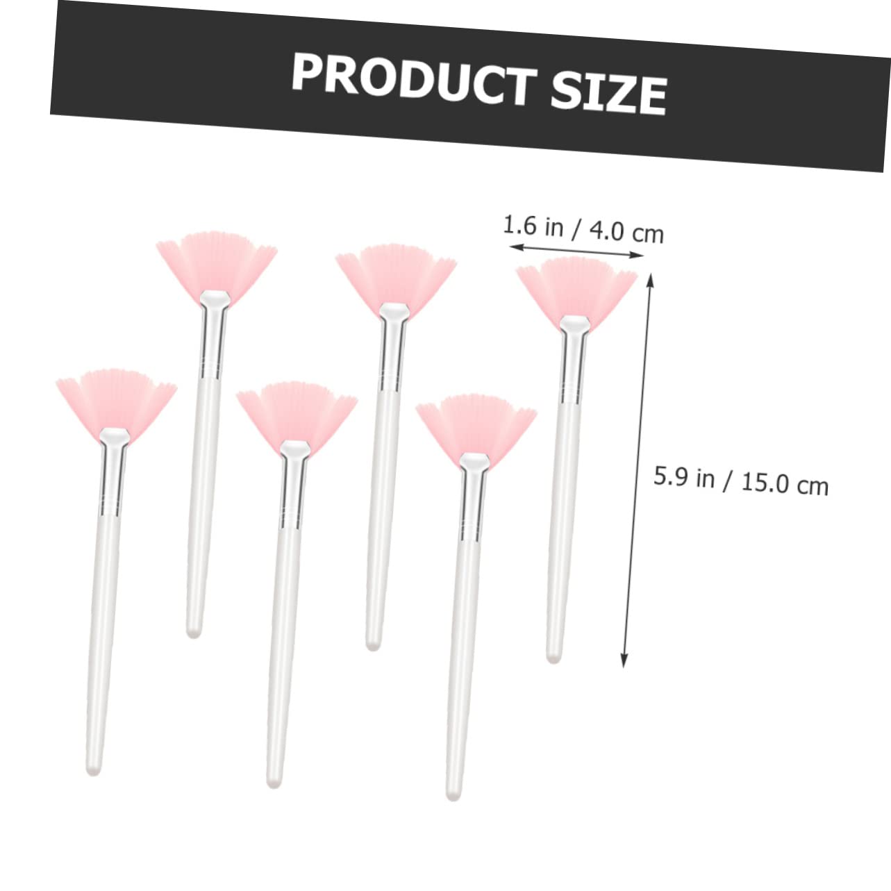 MAGICLULU 4 Set Di Pennelli Per Il Trucco Del Viso Con Manico Per Donna Set Di Pennelli Per Il Trucco Per Fondotinta E Fissante Impugnatura Comoda Per Luso 6 Pezzi*4