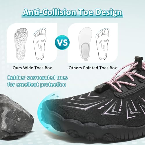 Image of ziitop Water Shoes for Men Women Beach Barefoot Swim Rock Climbing Pool Shoes Socks, Anti-Slip Breathable Quick Dry Lightweight Slip-on, Outdoor Sport Hiking Walking Boating Fishing Diving Surfing