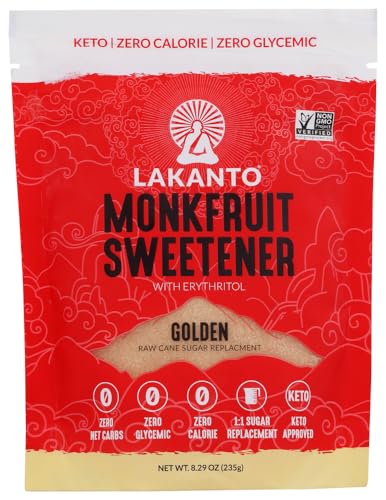 Lakanto Golden Monkfruit Sweetener All Natural Sugar Substitute 2...