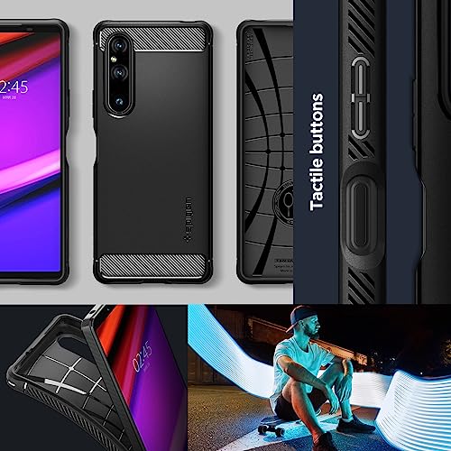 Spigen Rugged Armor Designed for Xperia 1 V Case (2023) - Matte Black