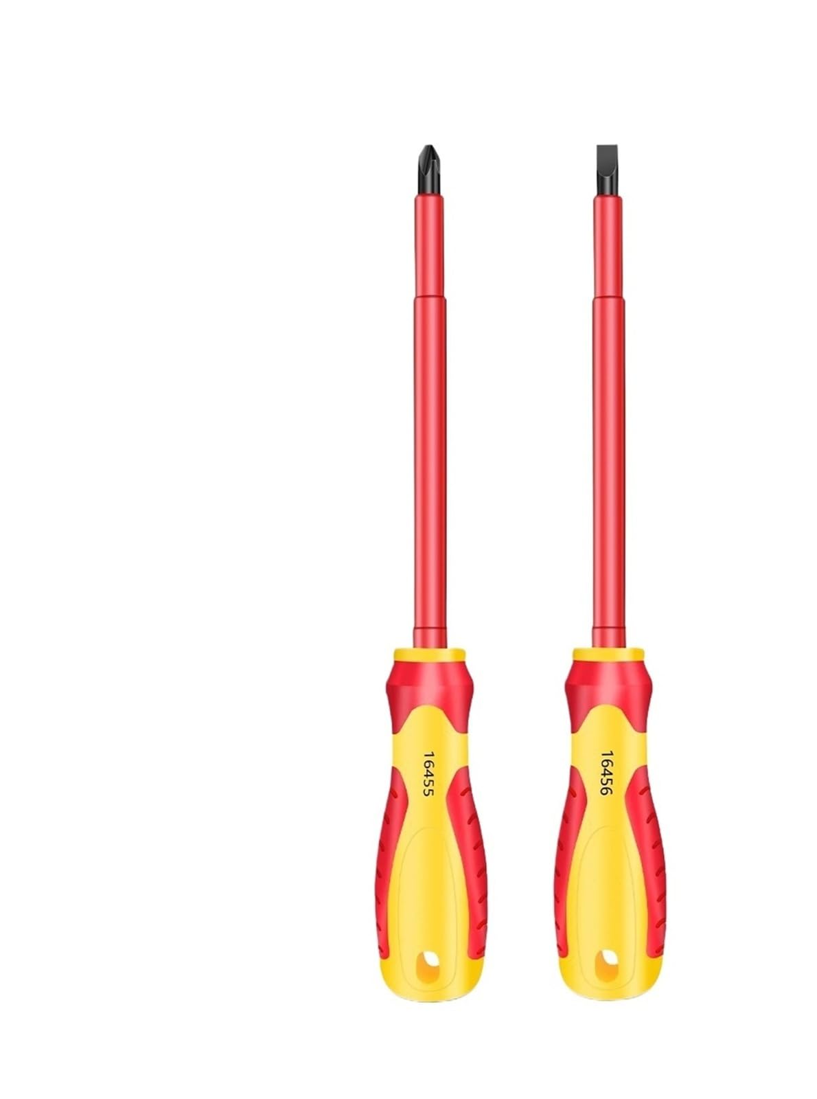 Electrician's Professional Maintenance Tools Insulated Screwdriver Slotted Cross Screwdrivers Phillips Flat Driver Hand(6 150mm 2 PCS)
