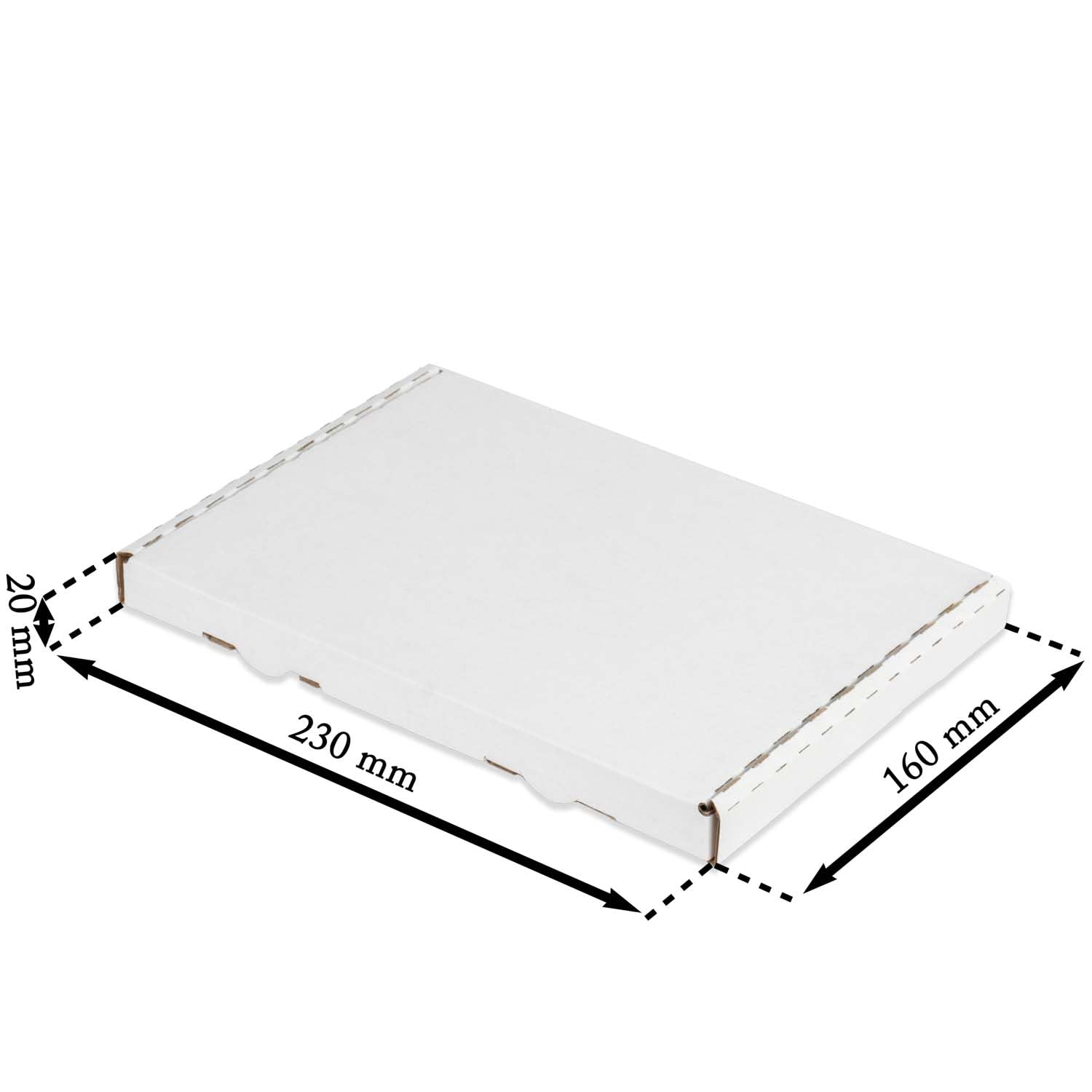 1000x Großbriefkartons 230 x 160 x 20 mm GB-1 weiß Großbrief Karton Faltschachtel stabil Versandkarton Post DHL Versand DIN A5 Warensendung Büchersendung Versandschachtel (1000 Stück)