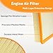 SCREW RHINO Engine Air Filter&Cabin Air Filter Combo Pack-Compatible with Jeep Grand Cherokee 2022 2023 2024 2025,Grand Cherokee L 2021-2025 NOT compatible with Grand Cherokee 2021 &Cherokee WK 2022
