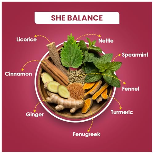 Image of BLUE TEA - She Balance Tea - 30 Tea Bags - Plant Based | PCOS & PCOD RELIEF | Helps in Balancing Hormones - Reduces Facial Hair | Caffeine Free - Herbal Tea | Ziplock Pack