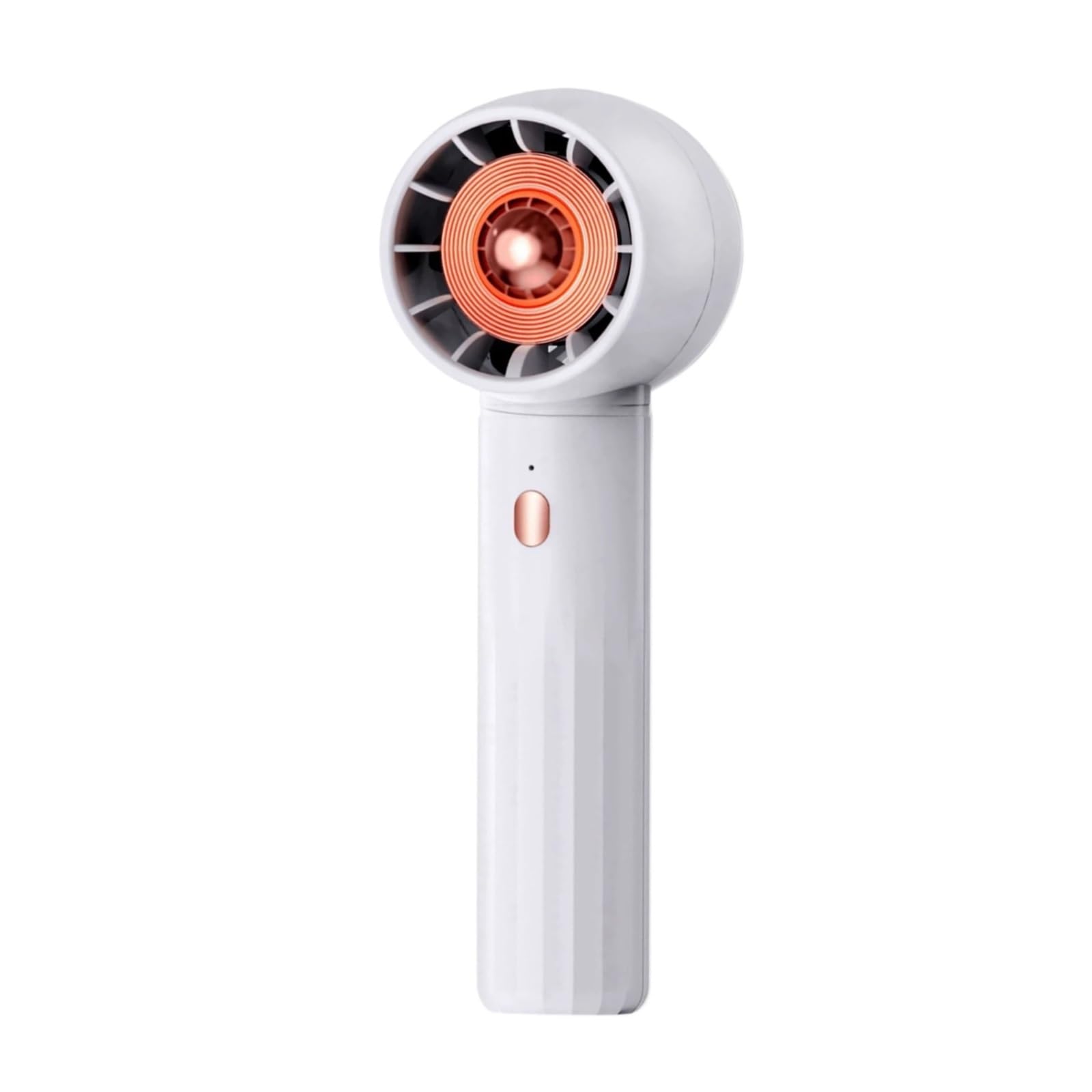 Ventilateur portable sans lame blanc avec recharge USB et turbo réglable pour voyage