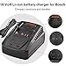 Quick BC660 BC1880 Charger for Bosch Tools 14.4V-18V Lithium Battery BAT619G, BAT619, BAT609G, BAT609, BAT618, BAT618G, BAT610G BAT614 etc.