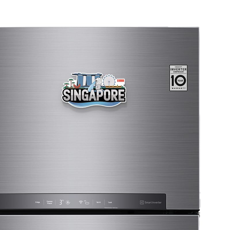 Image of Singapore 03 Fridge Magnets, Glossy Finish, Stylish Magnet for Fridge, Wardrobe & Metal Surfaces